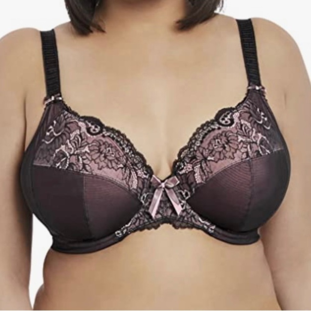 Elomi Anushka Underwire Plunge Bra Romance Lace Size 38G 38DDDD